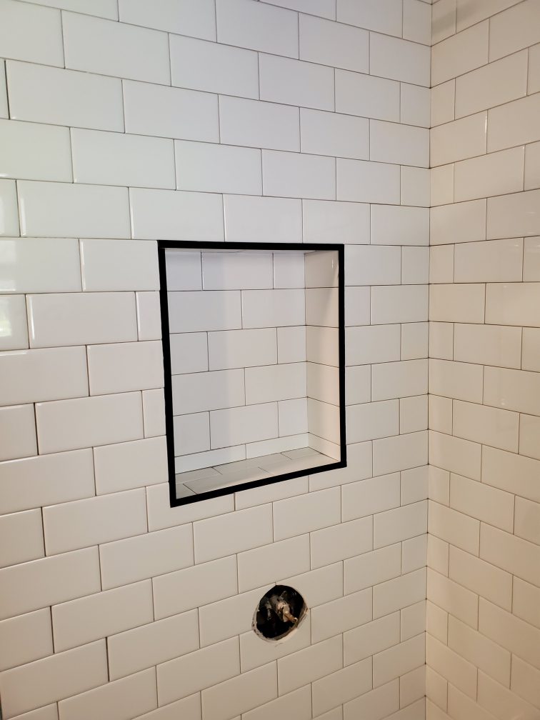 Renovated shower for bathroom